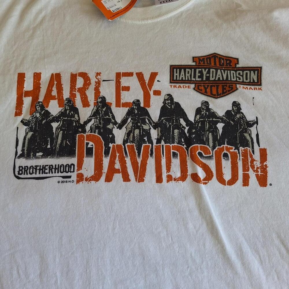 2016 Harley Davidson Lancaster White Men's 4X Long Sleeve NWT
